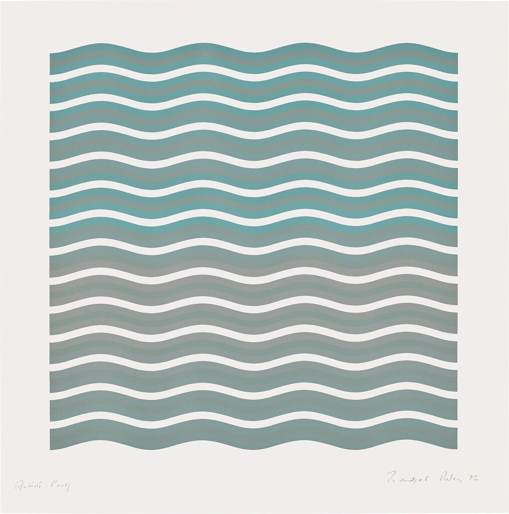 Bridget Riley - Coloured Greys (2) (S. 17, T. & G. 18)