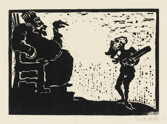 Emil Nolde, ‘König und Narr’, 1906, Print, Woodcut on thin laid paper, Christie's