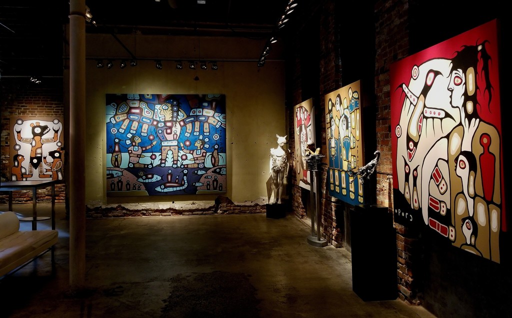 Install shot of Christian Morrisseau works at our Cooperage Gallery located at 6 Trinity Street. Install shot of Christian Morrisseau works at our Cooperage Gallery located at 6 Trinity Street.