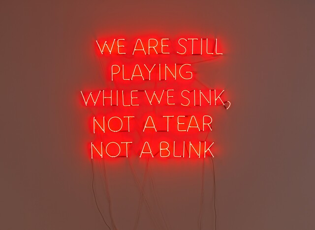 We Are Still Playing While We Sink, Not a Tear Not a Blink