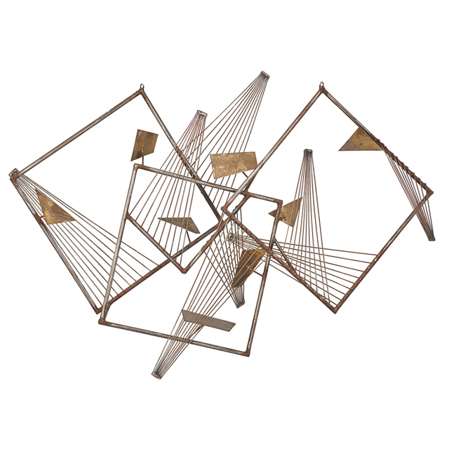 Silas Seandel, ‘Hanging Sculpture, New York’, Late 20th C., Sculpture, Welding Steel, Patinated Brass, Rago/Wright