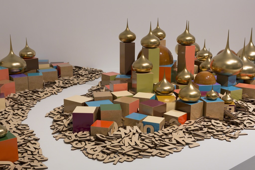 Emily Floyd, The Outsider, 2005, installation view, Telling Tales: Excursions in Narrative Form, Museum of Contemporary Art Australia, 2016, wood, varnish, lacquer, acrylic paint, Lyon Collection, Lyon Foundation, Melbourne, image courtesy the artist and Museum of Contemporary Art Australia © the artist, photograph: Jessica Maurer Emily Floyd, The Outsider, 2005, installation view, Telling Tales: Excursions in Narrative Form, Museum of Contemporary Art Australia, 2016, wood, varnish, lacquer, acrylic paint, Lyon Collection, Lyon Foundation, Melbourne, image courtesy the artist and Museum of Contemporary Art Australia © the artist, photograph: Jessica Maurer