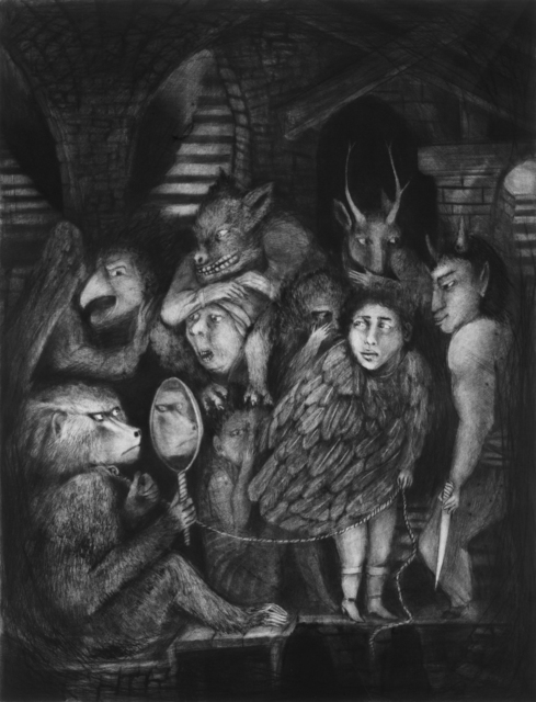 Ana Maria Pacheco, ‘An Ancient Dark Night Descended Upon My Soul II’, 2010-12, Print, Drypoint, Pratt Contemporary
