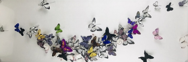 Juan Carlos Collada, ‘Spring Fling’, 2021, Mixed Media, Hand Painted Butterflies, Whistler Contemporary