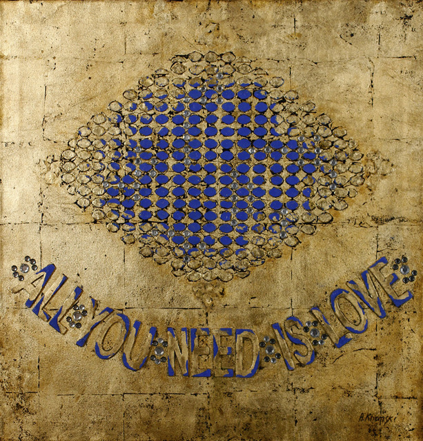 Alexander Khomsky, ‘All You Need Is Love’, 2016, Painting, Mixed Media on Canvas, Saphira & Ventura Gallery