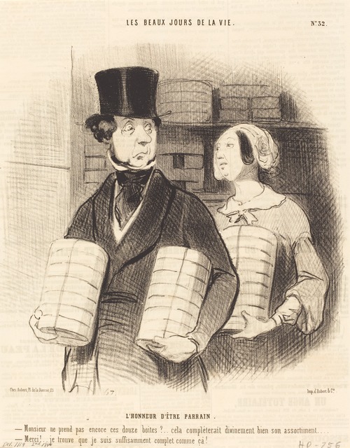 Honoré Daumier, ‘L'honneur d'être parrain’, 1844, National Gallery of Art, Washington, D.C.