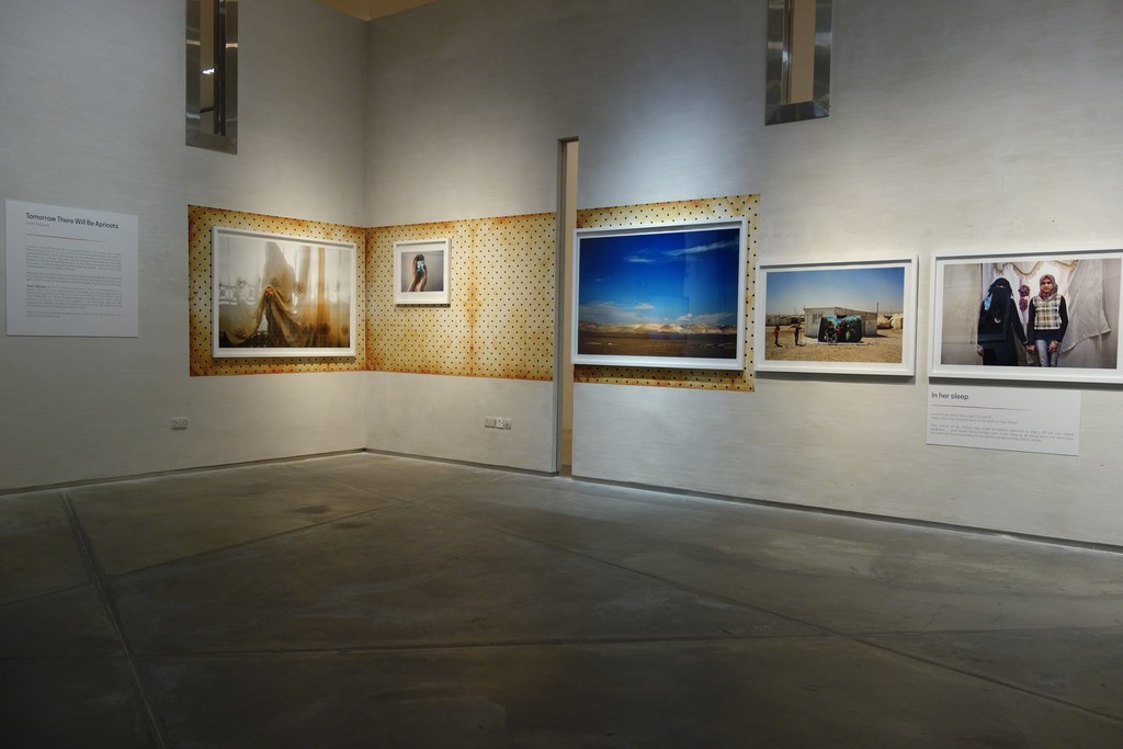 "If I Leave, Where Will I Go" installation view of Tanya Habjouqa's series "Tomorrow There Will Be Apricots" "If I Leave, Where Will I Go" installation view of Tanya Habjouqa's series "Tomorrow There Will Be Apricots"