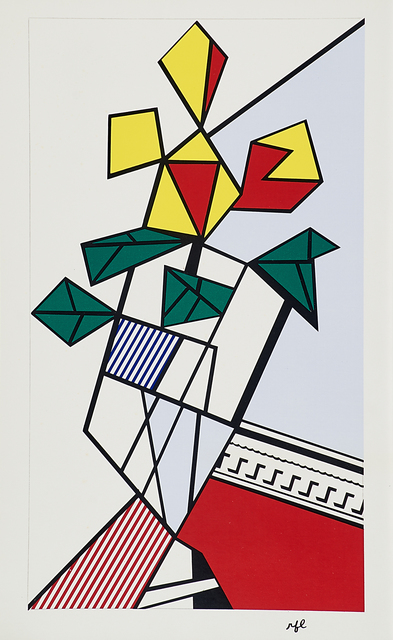Roy Lichtenstein, ‘Flowers’, 1973, Print, Screenprint in colors on paper, Rago/Wright