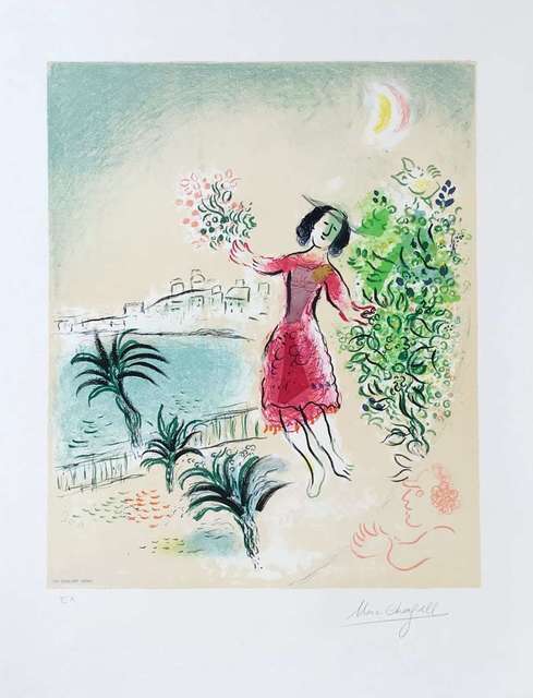 Marc Chagall, ‘The Bay of Nice ’, Hazelton Fine Art Galleries