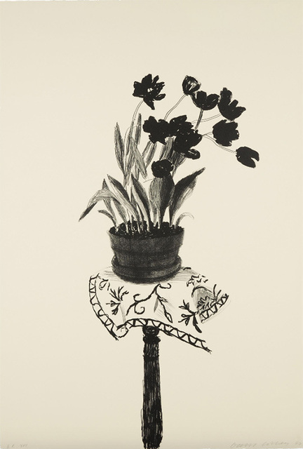 David Hockney, ‘Black Tulips’, 1980, Mary Ryan Gallery, Inc