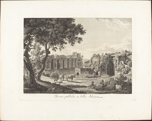 Albert Christoph Dies, ‘Terme publiche in villa Adriana’, 1794, National Gallery of Art, Washington, D.C.