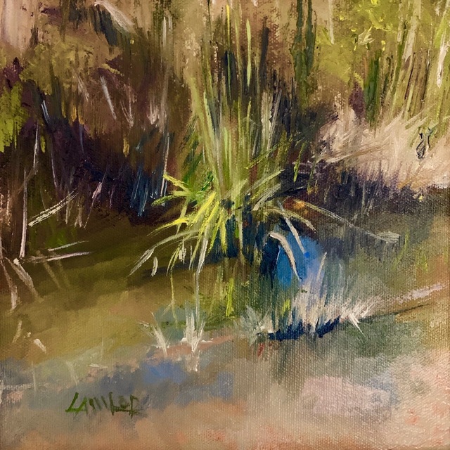 Megan Lawlor, ‘Blue Reflection’, 2019, Painting, Oil on Panel, The Galleries at Salmagundi