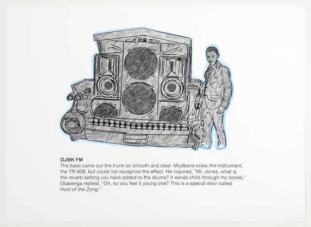 Otabenga Jones & Associates, ‘OJBK FM (Coloring Page)’, 2017, Inman Gallery
