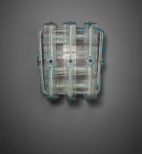 Venini, ‘Wall light’, circa 1950, Design/Decorative Art, Glass, painted steel., Phillips