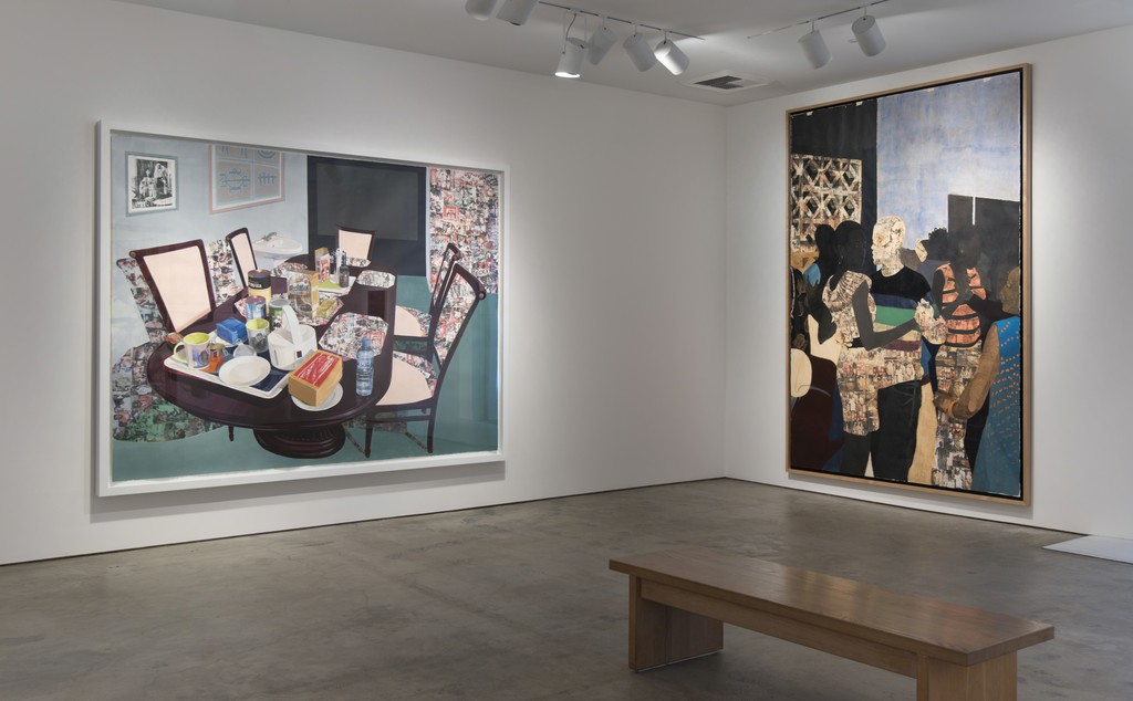 Caption: Installation view of Hammer Projects: Njideka Akunyili Crosby. October 3, 2015–January 10, 2016. Hammer Museum, Los Angeles. Photo: Brian Forrest. Caption: Installation view of Hammer Projects: Njideka Akunyili Crosby. October 3, 2015–January 10, 2016. Hammer Museum, Los Angeles. Photo: Brian Forrest.