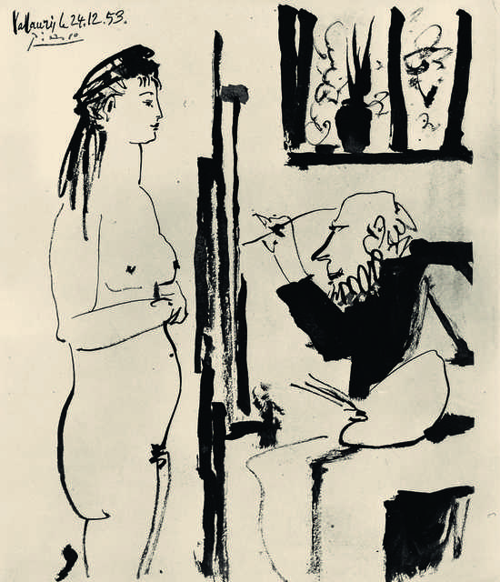 Pablo Picasso, ‘Peintre et modèle (Artist and Model)’, 1953, Fondation Beyeler