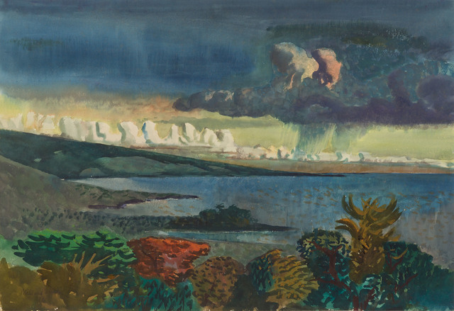 millard Sheets, ‘Approaching Storm on the Kona Coast’, 1951, Doyle