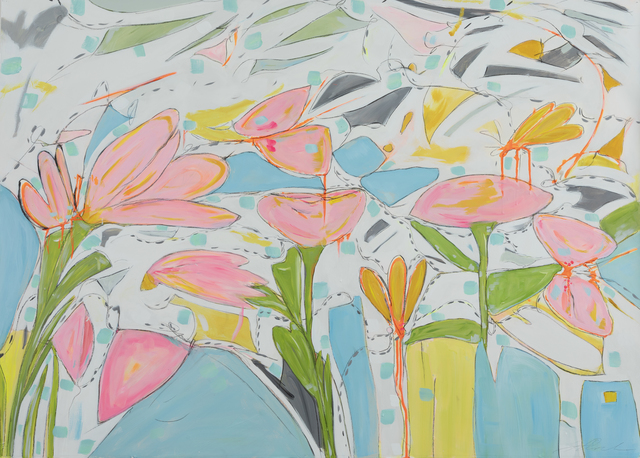 Teresa Roche, ‘Needle Pulling Thread’, 2020, Painting, Mixed media on paper, Miller Gallery Charleston
