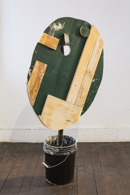 Eric Hattan, ‘Concierge’, 2019, Sculpture, Wood, concrete, metal, and plastic, Peter Freeman, Inc.