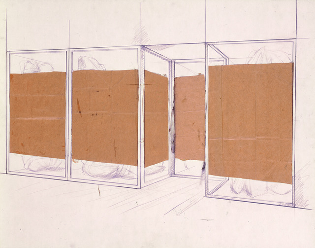 Christo, ‘Store Front (preliminary study of project for Documenta IV, Kassel 1968)’, 1966, Annely Juda Fine Art