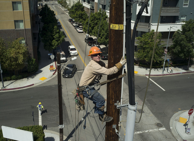 Armando Arorizo, ‘Lineman on a Power Line in Little Tokyo’, 2016, The Perfect Exposure Gallery