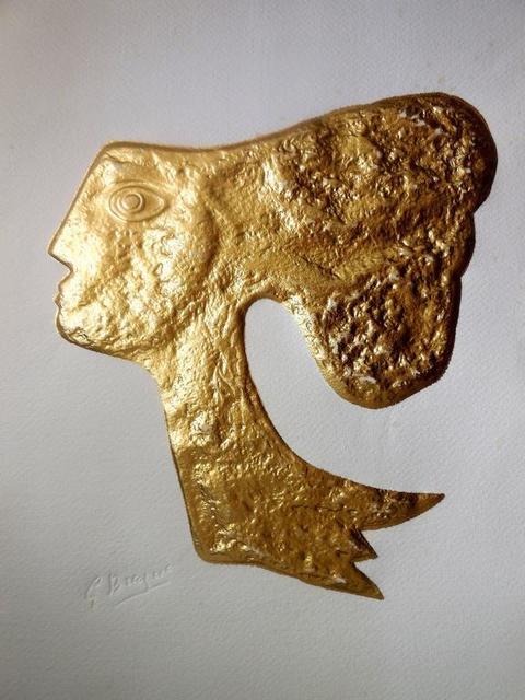 Georges Braque, ‘Rare "Atalante" Gold Embossed Etching’, 20th Century, Lions Gallery