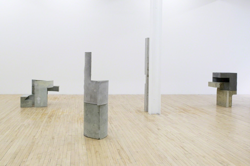 Toronto-based artist Jen Aitken (b.1985) creates sculptures and drawings that subvert habits of interpretation and allow for prolonged moments of focused observation. She relies on basic geometric shapes to ground her sculptures in the familiar built environment, but combines these simple units into ambiguous forms that contradict anticipations and provoke embodied responses. Toronto-based artist Jen Aitken (b.1985) creates sculptures and drawings that subvert habits of interpretation and allow for prolonged moments of focused observation. She relies on basic geometric shapes to ground her sculptures in the familiar built environment, but combines these simple units into ambiguous forms that contradict anticipations and provoke embodied responses.