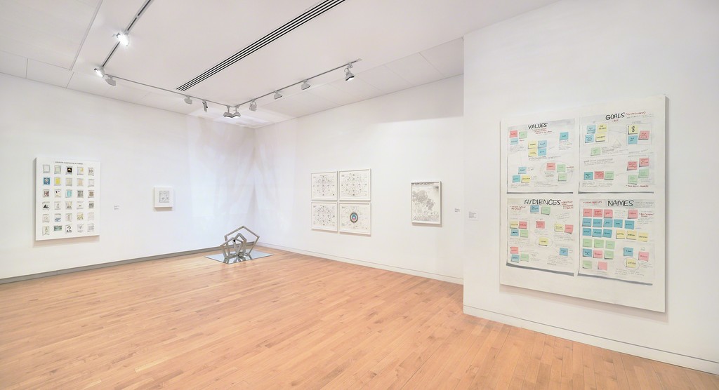 William Powhida: After the Contemporary, installation view, 2017. The Aldrich Contemporary Art Museum, Ridgefield, CT. Photo: Tom Powel Imaging. William Powhida: After the Contemporary, installation view, 2017. The Aldrich Contemporary Art Museum, Ridgefield, CT. Photo: Tom Powel Imaging.