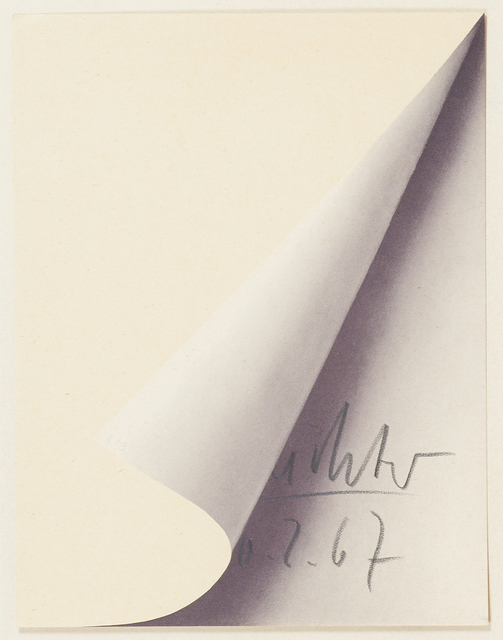 Gerhard Richter, ‘Blattecke (Sheet Corner)’, 1967, Print, Offset lithograph in colors (framed), Rago/Wright