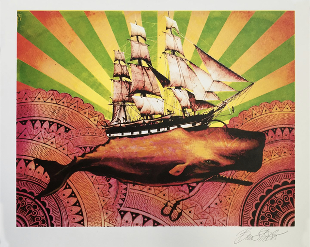 Beau Stanton, ‘Leviathan Magenta #2’, 2016, Print, Acrylic and 4 Color Screen Print on 110 lb. French paper, End to End Gallery