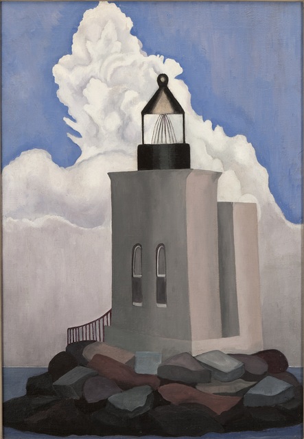 Helen Torr, ‘White Cloud (Light House)’, 1932, Painting, Oil on canvas, Norton Museum of Art