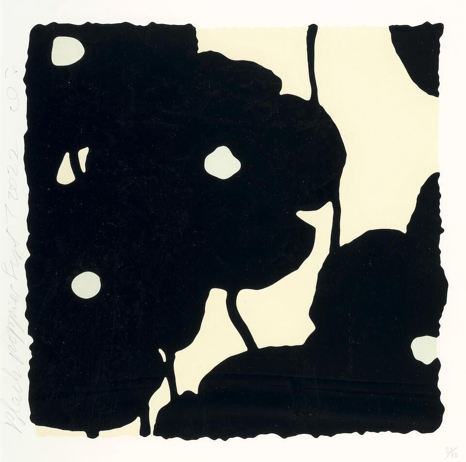 Donald Sultan - Black Poppies, Sept 7, 2022