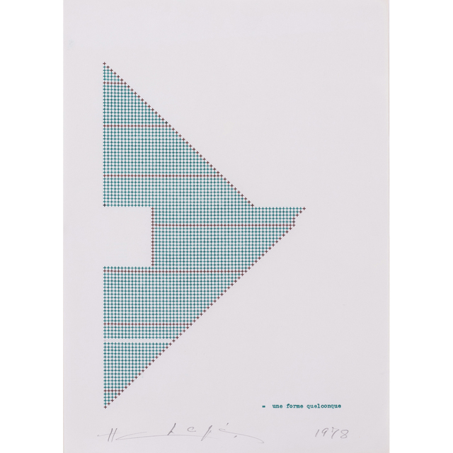 Henri Chopin, ‘Une Forme Quelconque’, 1978, PIASA