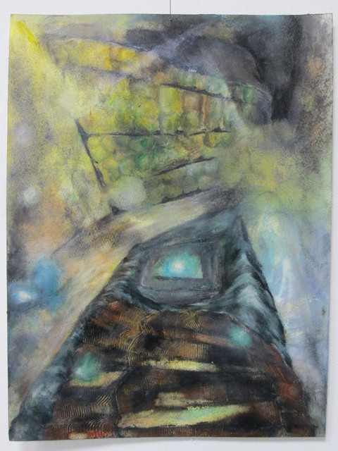 Magdalena West, ‘Das Kalkül der Winkel’, 2014, Painting, Ölfarben-,Terpentingemisch,Kohle,Wachsemulsion,Pastellkreide,Ölfarbe auf Papier, galerie burster