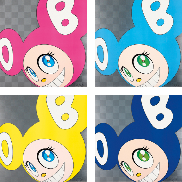 Takashi Murakami, ‘And then and then and then and then and then (Pink); And then and then and then and then and then (Aqua Blue); And then and then and then and then and then (Yellow); and And then and then and then and then and then (Blue)’, 1999, Phillips