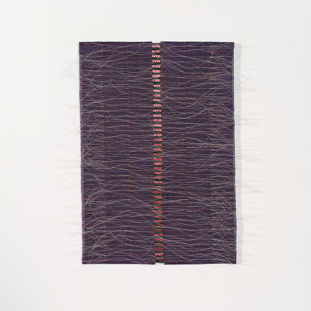 Adela Akers, ‘Red Passage’, 2003, Textile Arts, Linen, horsehair, metal, browngrotta arts