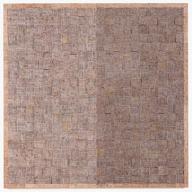 McArthur Binion, ‘DNA: Seasons’, 2016, Painting, Oil paint stick and paper on board, San Francisco Museum of Modern Art (SFMOMA)
