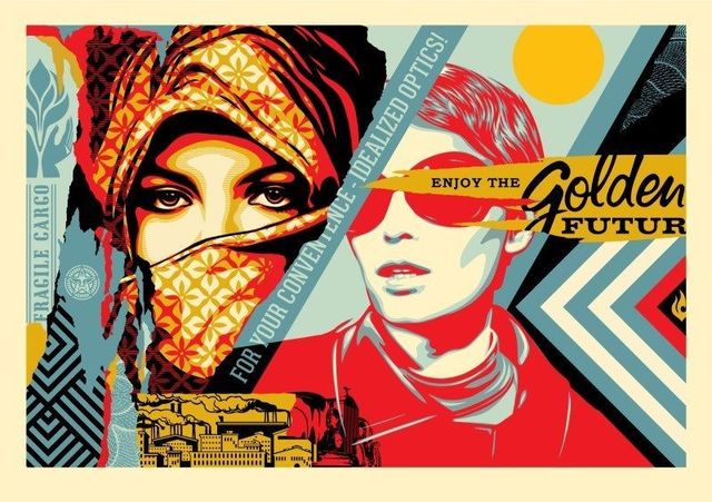 Shepard Fairey (OBEY), ‘Golden Future Large Format Edition ’, 2018, New Union Gallery