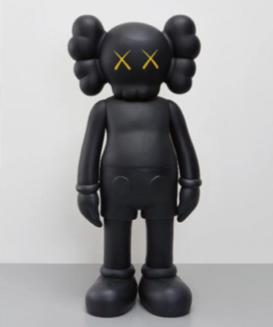 KAWS, ‘Four Foot Companion (Black)’, 2007, Sculpture, Painted cast vinyl, Visioner