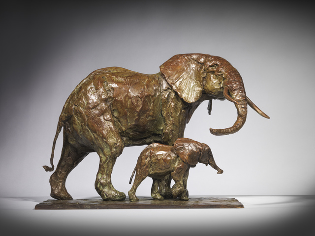 Mark Coreth, ‘Matriarch and Calf’, 2019, Sculpture, Bronze, Sladmore