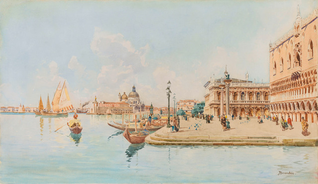 Antonietta Brandeis, ‘The Basin of Venice with the Doge's Palace’, ca. 1890, Galerie Kovacek & Zetter