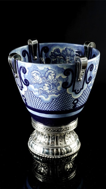 Jesus Guerrero Santos, ‘Ceramic and White Metal 'Alpaca' Bowl’, 2019, Taller Guerrero Santos