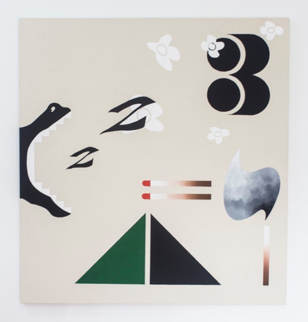 Math Bass, ‘Newz!’, 2014, Painting, Gouache on canvas, Carmichael Gallery