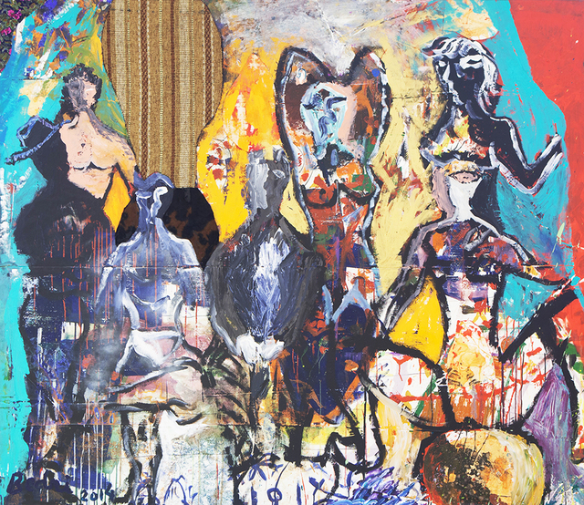Demoiselles with the Sailors