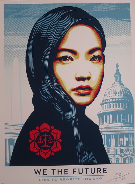 Shepard Fairey (OBEY), ‘WE THE FUTURE / Rise to rewrite the law’, ca. 2019, AYNAC Gallery