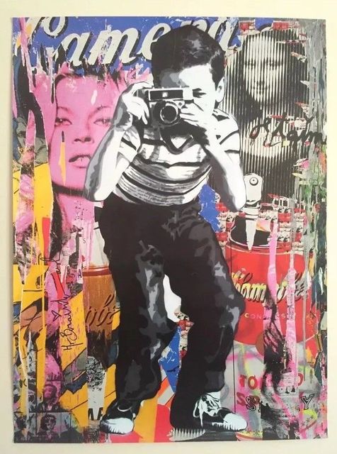 Mr. Brainwash, ‘MR BRAINWASH “POLAROID BOY” AUTHENTIC GRAFFITI LITHOGRAPH PRINT ART POSTER’, 2018, Arts Limited