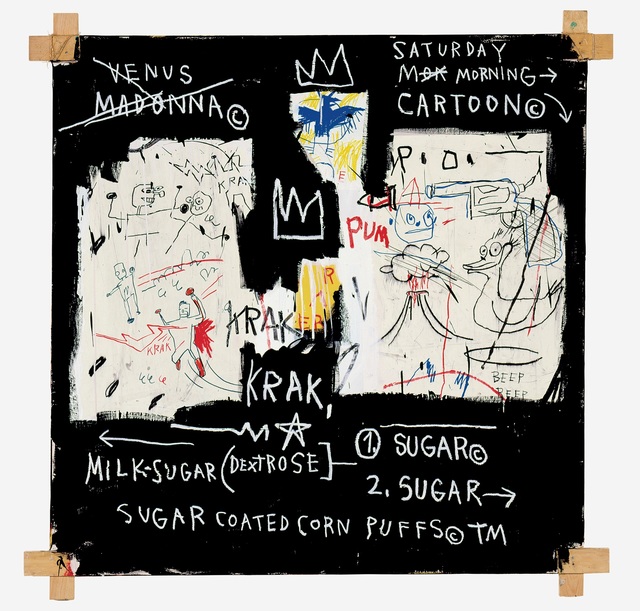 Jean-Michel Basquiat, ‘A Panel of Experts’, 1982, Drawing, Collage or other Work on Paper, Acrylic and oil pastel on paper mounted on canvas, Vancouver Art Gallery