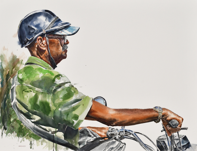 Tony Armendariz, ‘The Equestrian’, 2020, Drawing, Collage or other Work on Paper, Watercolor on paper, 33 Contemporary