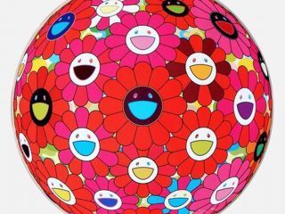 Takashi Murakami, ‘Flowerball (3D) - Red , Pink, Blue’, Ode to Art