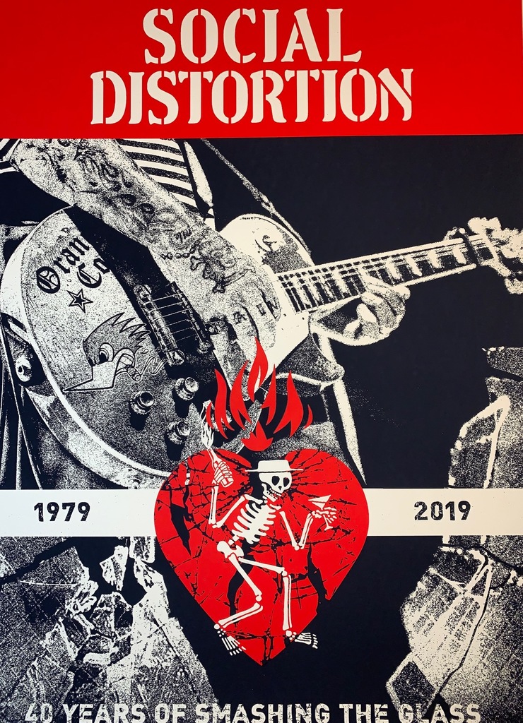 Social Distortion Silkscreen Print By Shepard Fairey 2019 Rock Music